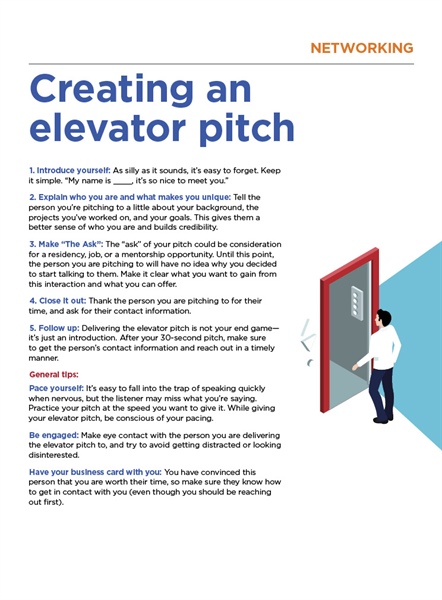 Creating an elevator pitch